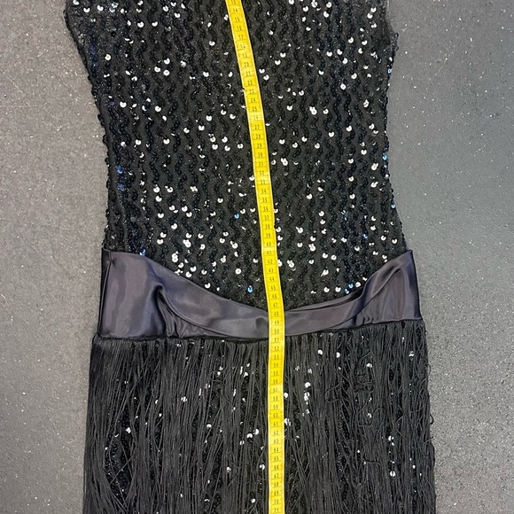 Black Sequin Embellished Maxi Dress - Picture 7 of 8